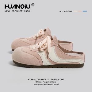 HuanQiu | Womens Slip-On Pink Sneakers