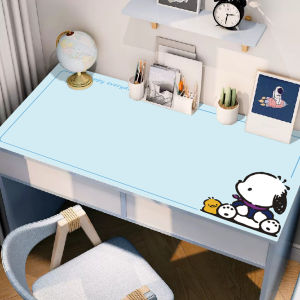 Cute Clow M Pacha Dog Silicone Leather Desk Mat Desk Study Table Kids Student Desk Mat Customizable