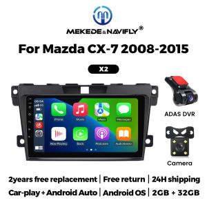 IPS Screen Car Radio For Mazda Cx-7 cx7 2008-2015 2 Din Carplay GPS Navigation Central Multimedia Intelligent Car audio system