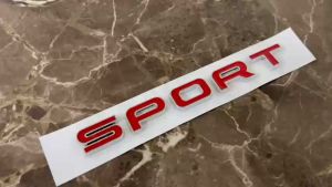 Decal Tem Chữ SPORT 3D Cao Cấp Dán Trang Trí Ô Tô Xe Hơi G100707 (Màu đỏ) chất liệu nhựa ABS cao cấp