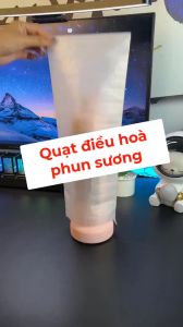 Quạt Tháp Phun Sương Điều Hòa Thay Thế Quạt Để Bàn Làm Mát Không Khí Quạt Tích Điện - Xoay Tròn - Tạo Độ Ẩm B6