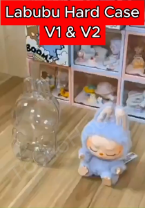 [SG] Labubu Case for V1 & V2 Hard Acrylic Case Soft Case Protect and Dust Free Comes with Free Bead Chain