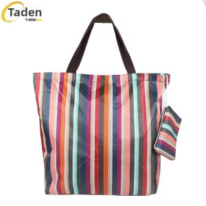 Fashionable Large Capacity Waterproof Foldable Handheld Shopping Bag Short Trip Travel Bag Portable Clothes Storage Bag