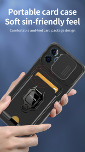 Casing untuk Samsung A73 A72 A53 A34 A33 A32 A22 A23 A24 A21S Silicon Case dengan Slot Kartu