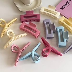 [iRojak] Dopamine Colour Series Hair Clip Shark Clip Claw Classy Plate Head Catch 多巴胺抓夹鲨鱼夹 Clip Rambut - H50