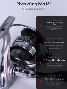 Máy Câu Đích Thực Full Kim Loại Kéo Sợi Bánh Xe Đúc Xa Cực Ném Biển Cần Bánh Xe Tay Trái Và Tay Phải Tay Cầm Có Thể Hoán Đổi Cho Nhau