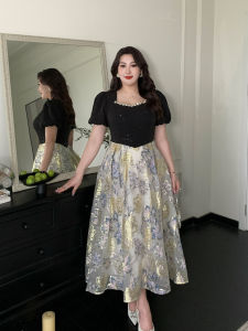 GLEC | High-end Luxury Rhinestone Butterfly Sequin Patchwork Evening Dress