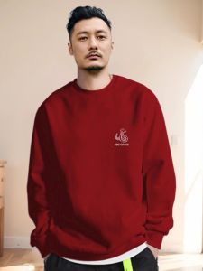 Kazuki Kuraishi Red Snakes Year round Neck Sweatshirt Men Loose Fleece Autumn Winter Jacket Printed Casual Cotton Long Sleeve