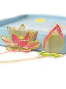 Creative Hollow out Brass Leaf Metal Bookmarks Classical Style Student DIY Palace Museum Cultural Gift Paper Page Markers