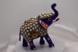 Royal Meenakari Elephant (4 inches)