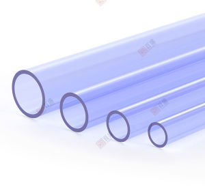 1pc Transparent PVC Pipe Metric Standard Clear UPVC Hard Tube for Aquarium Fluid Demonstration 50cm Length