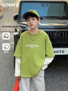 Boys Two-Piece Illusion Hoodie Spring/Fall 2026 New