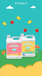 Deterjen Bayi Baby Liquid Detergent PREMIUM SCENTS Tropical Maskit 1L