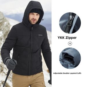 Jeep | Jeep Mens Short Duck Down Jacket Outdoor Windproof Warm Fashionable Outdoor Travel Breathable Wear Resistant Ultra Light