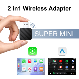 Ezonetronics Wireless CarPlay Android Auto 2in1 Adapter for Audi Mercedes Benz VW Porsche Honda Peugeot Nissan