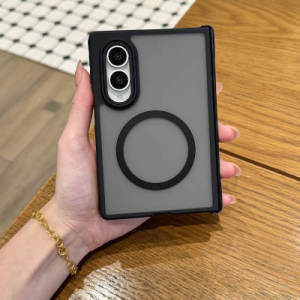 szhaiyu | For Samsung Galaxy Z Fold 8 Ultra Fold 8 7 6 5 Translucent Magnetic Slim Case for Magsafe With 2in1 Hinge Protection Cover Funda