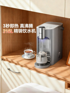 Bear | Instant Hot Water Dispenser Small Home Desktop Stainless Steel