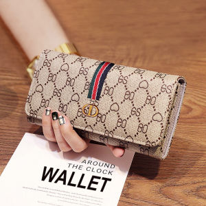 Long Wallet Womens 2024 New Fashion Simple Foldable Multi-Functional Womens Wallet Card Holder Two-in-One Best Selling
