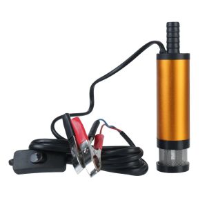 Car Electric Oil Pump Aluminum Alloy Shell 12L/min Portable 12V For Pumping Diesel Oil Water Submersible Fuel Transfer Pump Mini