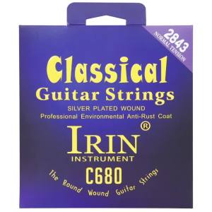 IRIN | IRIN Classical Guitar Strings C680 Silver Plated Wrap Nylon 1 Set 6 Strings 28-43 Strings Musical Instruments Accessories