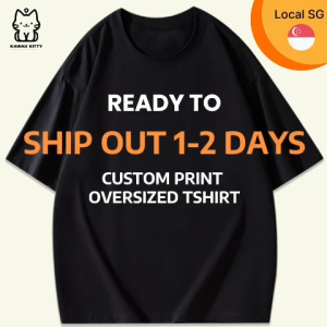 SG Custom T-shirt Printing Premium Cotton Oversized 260GSM | Customized T-shirt