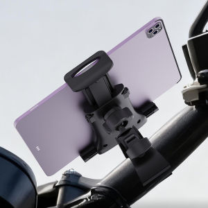xnyocn Bike Tablet Holder Indoor Gym Treadmill Handlebar Bracket Stand for Tablet Mobile Phone Support For 4-12inch Devices iPad