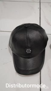 Topi Kulit PU Jamont Model M Penutup Kuping Cocok Iklim Dingin