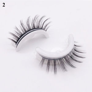 【Hot Sale】Eelhoe False Eyelashes With Glue Set Natural Human Hair Natural Look Set Reusable Self Adhesive False Eyelashes Professional No Stimulation Comfortable Reusable Cosmetics Natural Long Thick Lightweight Glue-free Waterproof 3D Fake Eyelashes