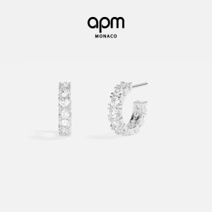 Mini Tennis Earrings Classic White