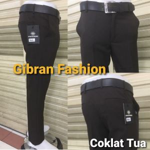 Celana Kerja pria model slimfit size 27-44 jumbo bahan semiwoll premium