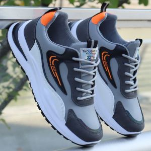 New 2025 Mens Shoes Versatile Spring Autumn Leather Surface Waterproof Running Casual Dad Trendy Shoes for Teens And Adults