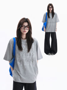 zuocisankon | Design Human Silhouette Graffiti Print Womens Short Sleeve T-Shirt