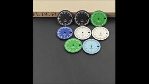 Retro 28.5mm NH35 Matte Watch Dial Green Luminous For SKX Mod For NH35 NH36 4R 7S Movement Watch Faces Modified Accessories
