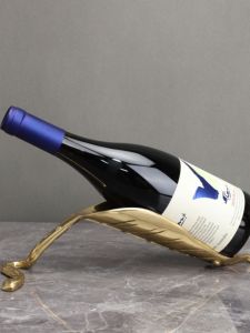 New Chinese Style Bronze Leaf Wine Rack Sample Room Sales Department Bedroom Study Dining Room Living Room Desktop Decorations