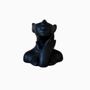 preferredCreative Makeup Brush Holder with Human Face Art Large Capacity Desktop Organizer for Vanityproduct