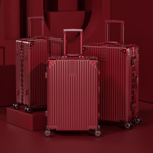 MLZH | Wedding Bridal Luggage Suitcases Red