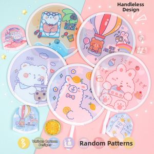 Reflective Cute Panda Portable Folding Hand Fan
