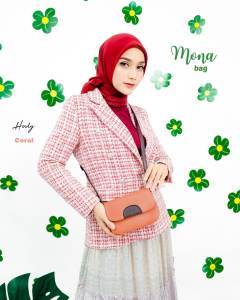 Tas Selempang Wanita Imut Mungil Kulit Sintetis Premium Terbaru Viral Mona Bag Hody