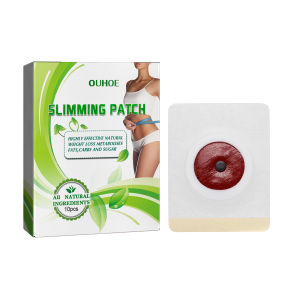 OUHOE แผ่นแปะลดคว Herbal Slimming Navel Patch สมุนไพรสลิมมิ่งปุ่มลดหน้าท้องแพทช์ แพทช์ลดน้ำหนัก แผ่นแปะเผาผลาญไขมัน ลดไขม แผ่นแปะสะดือแบบแม่เหล็ก ดีท็อกซ์ กระชับหน้าท้อง ขจัดความชื้น ปรับปรุงอาการไม่สบายท้อง แผ่นวอร์มวูด (10pcs)