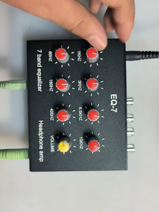 COD Preamp EQ207 7 Band Equalizers Sound Modifiers DC 12V Power Input Audio Mixer EU for KTV Karaoke