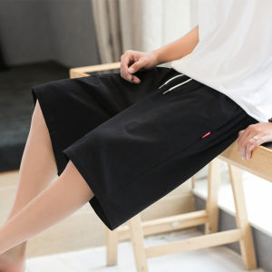 Japanese Style Linen Shorts Men Youth Large Size Loose Retro Hemp Cotton Five-Part Sports Beach Pants Thin Straight Tube Trousers