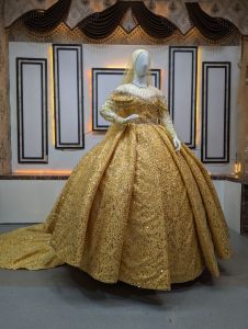 Gaun Pengantin Barbie Squin Ronce Lepas Pasang