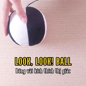 Bóng vải cho bé Xúc Xắc vui nhộn Lalala baby đồ chơi hình khối kích thích thị giác cho trẻ sơ sinh