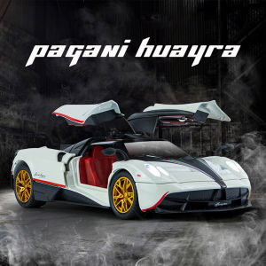LEO 1:24 Pagani Huayra Supercar Diecast โมเดล รถอัลลอยด์รถยนต์ของเล่นคอลเลกชันของขวัญสําหรับเด็กชายสาว ของเล่นเด็ก