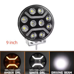 7inch 9inch 120W High Power 12V 24V European Truck Modified Searchlight LED Work Light DRL For Car Motorcycle Truck OFF-Road 4x4