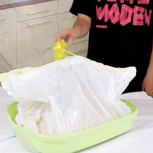 [Extra Large] Cat Litter Filter Bag Cat Litter Box Bag Portable Hygienic Drawstring Cleaning Bag 84*45/94*45CM
