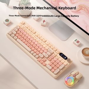 B.O.W | Bluetooth Wireless 98-key Mechanical Keyboard and Mouse Set