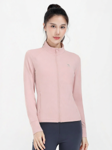 CAMEL | Fleece Slim Fitting Womens Long Sleeve Sportswear Yoga Coat