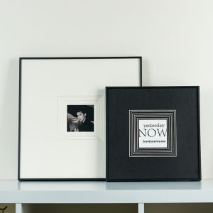 Black Metal Square 3D Photo Frame Stand Wall Mounted Simple Modern Multi-layer Card Paper DIY Decorative Picture Frame