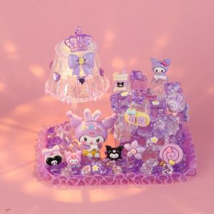 Creative DIY Childrens Handmade Crystal Clutch Bag Night Light Glue Stick Bedroom Bedside Lamp Toy for Kids Universal Gender